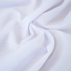 Tissu mesh ajouré microfibre pour vetements de sport et maillot de bain- Blanc