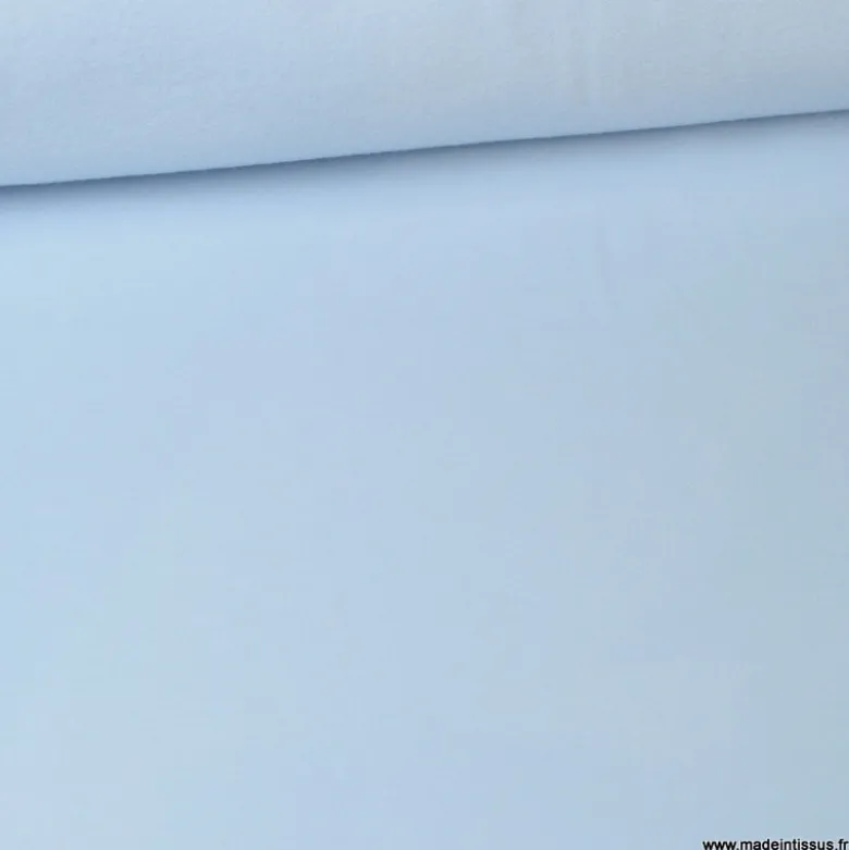 Tissu Micro polaire bleu Campanule - OEKO TEX