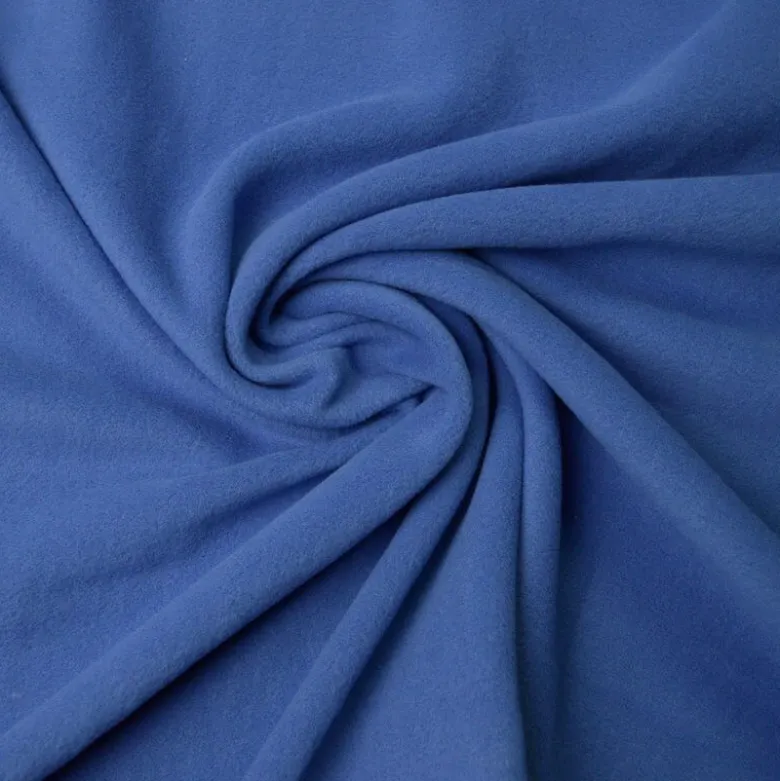 Tissu Micro polaire Bleu liberty- OEKO TEX