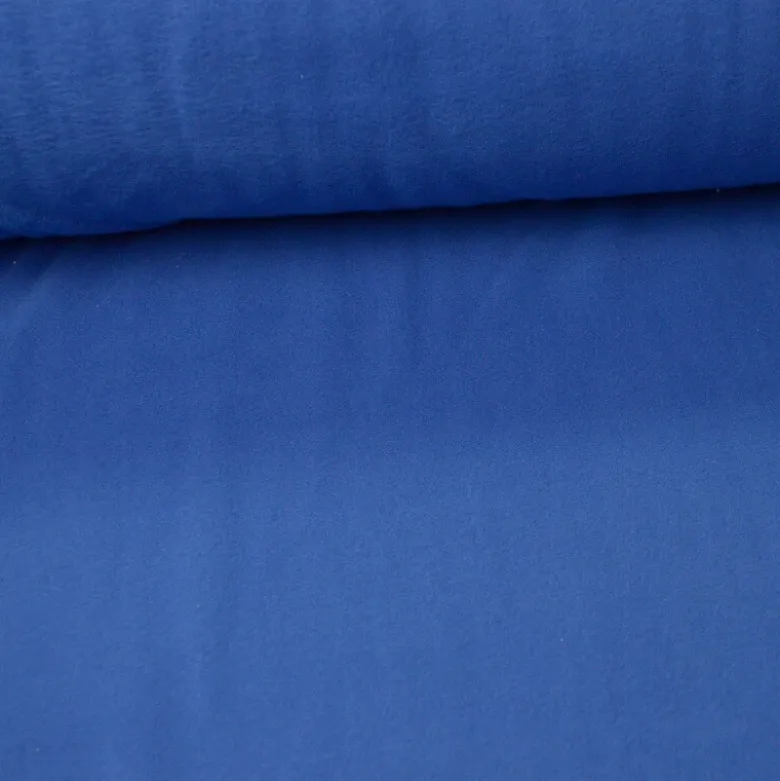 Tissu Micro polaire Bleu liberty- OEKO TEX