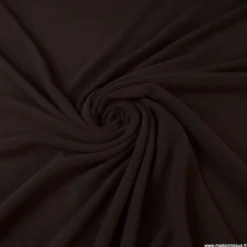 Tissu Micro polaire Chocolat Ebène - OEKO TEX