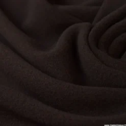Tissu Micro polaire Chocolat Ebène - OEKO TEX