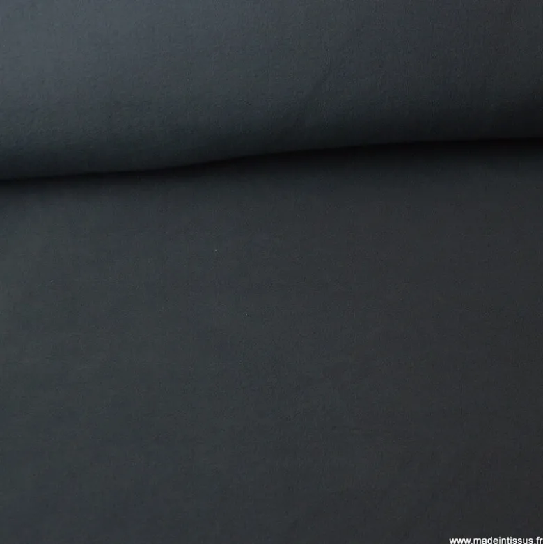 Tissu Micro polaire Gris plomb - OEKO TEX
