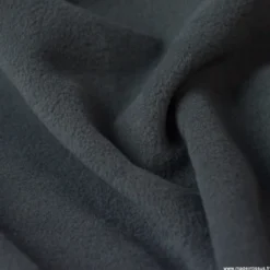 Tissu Micro polaire Gris plomb - OEKO TEX