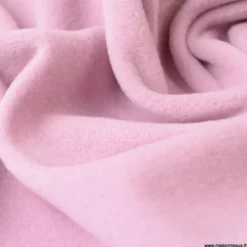 Tissu Micro polaire Rose Poudré - OEKO TEX