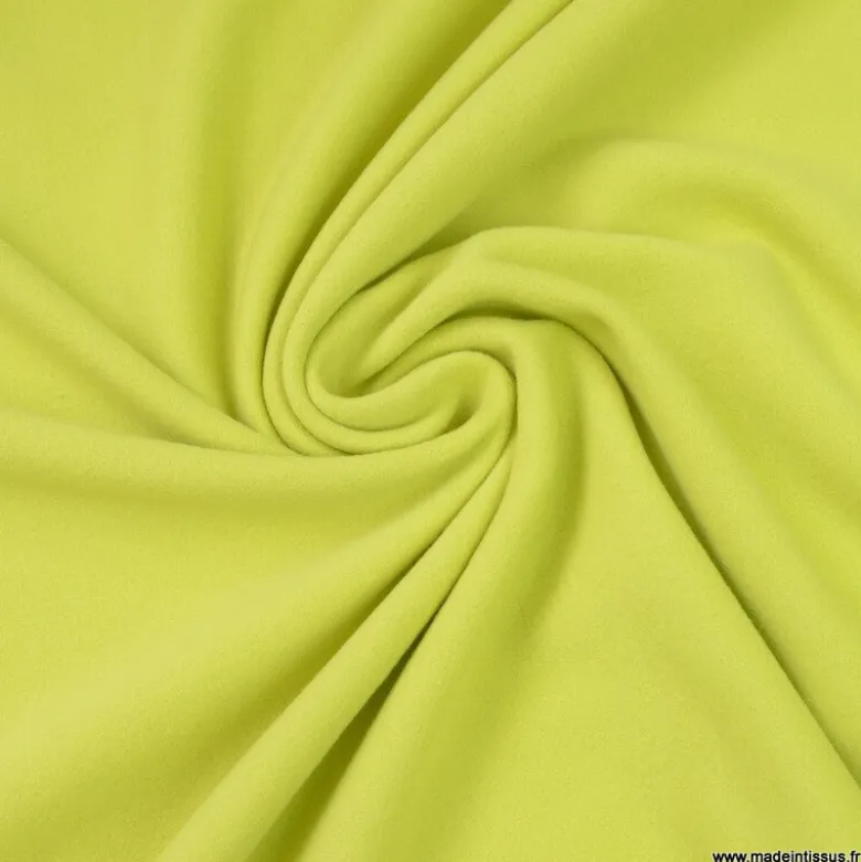 Tissu Micro polaire vert Apple - OEKO TEX