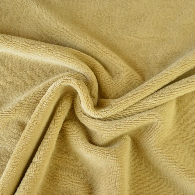 Tissu micro éponge de bambou Beige - OEKO TEX standard 100