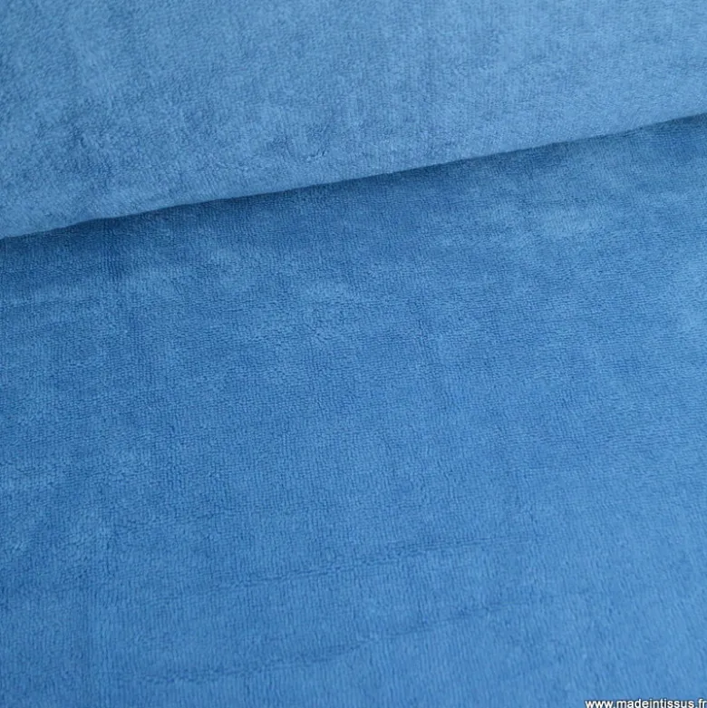 Tissu micro éponge de bambou bleu Denim - OEKO TEX