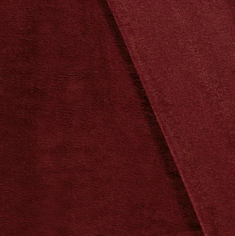 Tissu micro éponge de bambou Bordeaux - OEKO TEX standard 100