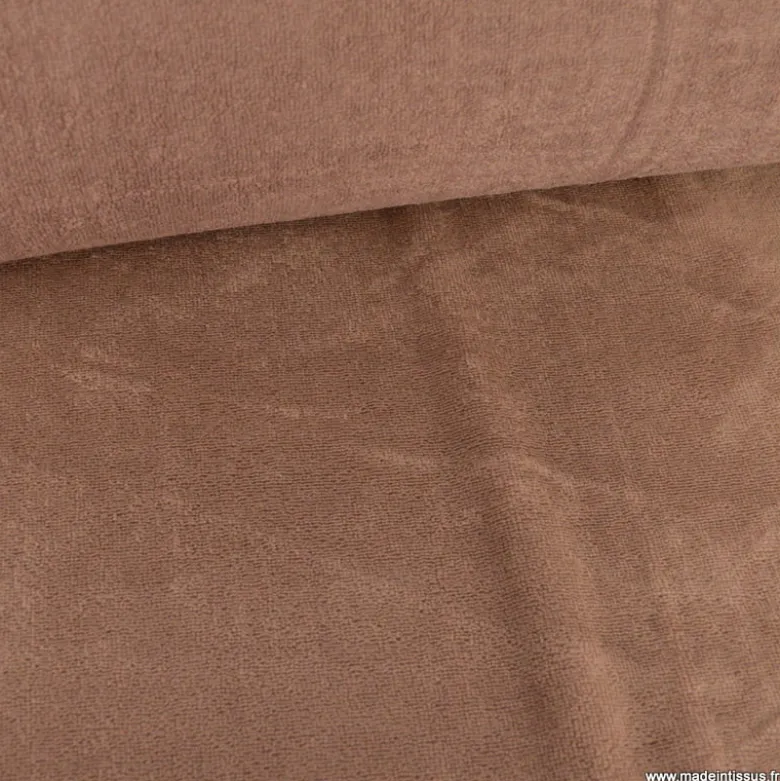 Tissu micro éponge de bambou Châtaigne - OEKO TEX standard 100