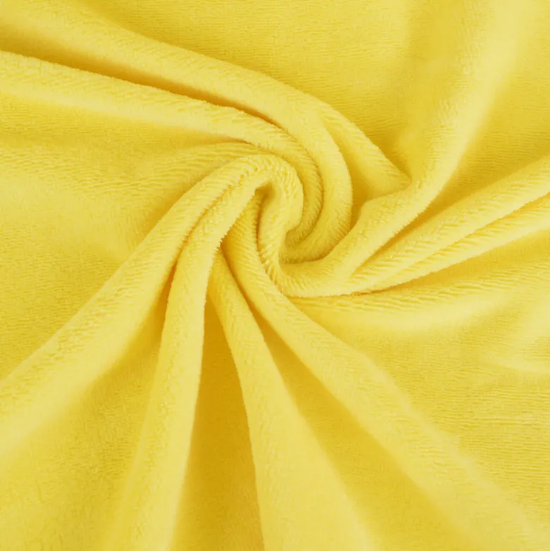 Tissu micro éponge de bambou Jaune Lemon - OEKO TEX