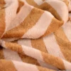 Tissu micro éponge de bambou à rayures Skin et Caramel