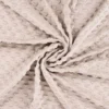 Tissu minky motif coeur coloris Sable clair