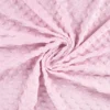Tissu minky motif coeur coloris Rose