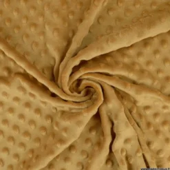 Tissu minky pois Camel - OEKO TEX