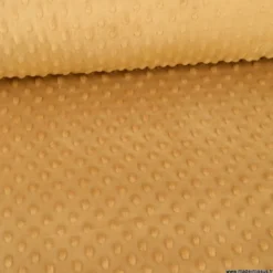 Tissu minky pois Camel - OEKO TEX