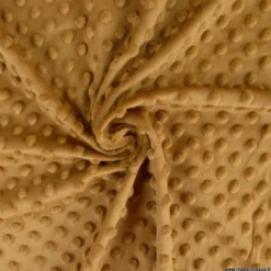 Tissu minky pois Caramel - OEKO TEX