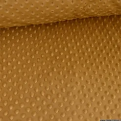 Tissu minky pois Caramel - OEKO TEX