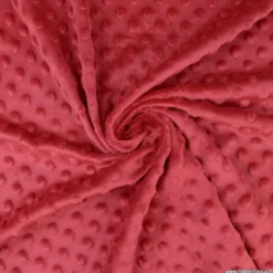 Tissu minky pois Cardinal - OEKO TEX