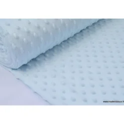 Tissu minky POIS CIEL - OEKO TEX