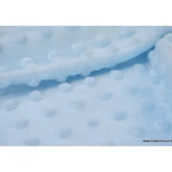 Tissu minky POIS CIEL - OEKO TEX