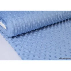Tissu minky pois denim - OEKO TEX