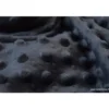Tissu minky pois gris anthracite - OEKO TEX