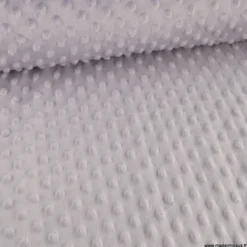Tissu minky pois Lilas clair - OEKO TEX