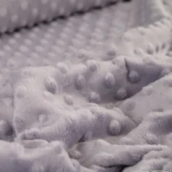 Tissu minky pois Lilas clair - OEKO TEX