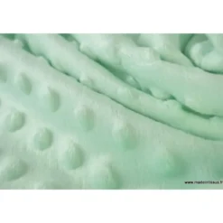 Tissu minky POIS MENTHE
