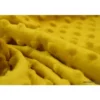 Tissu minky POIS MOUTARDE - OEKO TEX