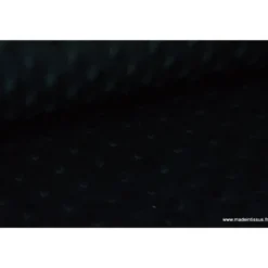 Tissu minky POIS NOIR - OEKO TEX