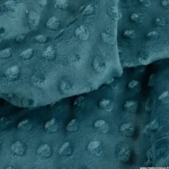 Tissu minky pois Paon - OEKO TEX