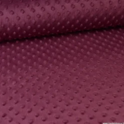 Tissu minky pois Prune