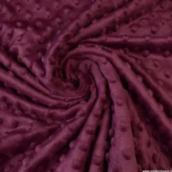 Tissu minky pois Prune