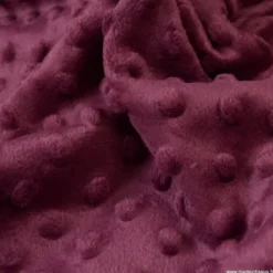 Tissu minky pois Prune