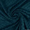 Tissu minky pois Pétrole foncé - oeko tex