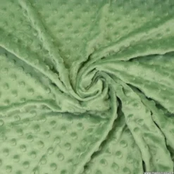 Tissu minky pois Romarin - OEKO TEX