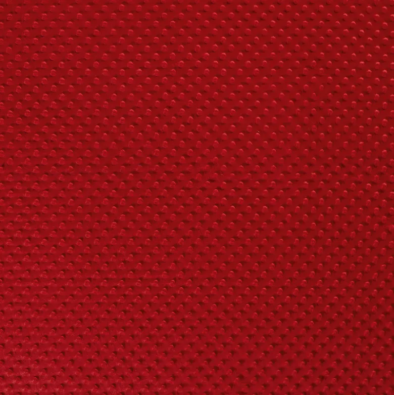 Tissu minky pois Rouge - Oeko tex