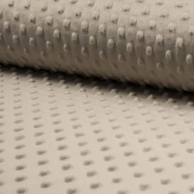 Tissu minky pois Sable - OEKO TEX