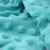 Tissu minky pois Turquoise