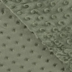 Tissu minky pois Vert kaki - OEKO TEX