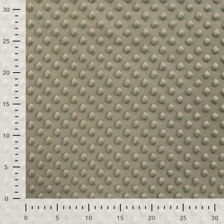 Tissu minky pois Vert Tilleul - OEKO TEX