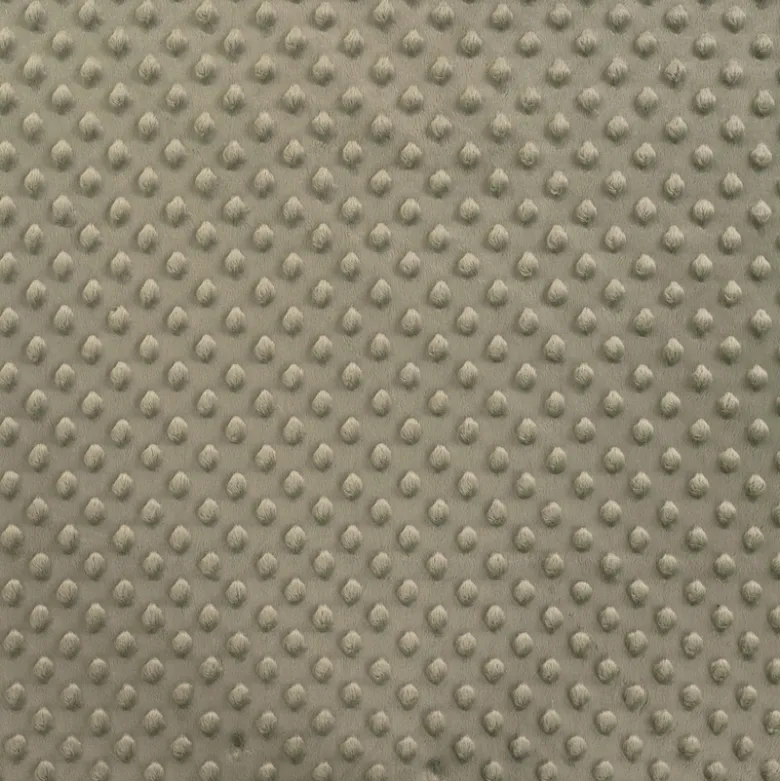 Tissu minky pois Vert Tilleul - OEKO TEX