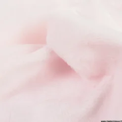 Tissu minky Ras ultra doux Rose - OEKO TEX