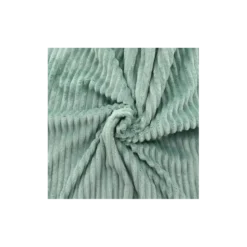 Tissu minky Rayures côtelé coloris Vert de gris - OEKO TEX
