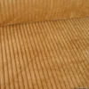 Tissu minky Rayures côtelé coloris Camel - OEKO TEX