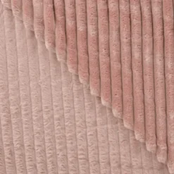 Tissu minky Rayures côtelé Ernest coloris Nude