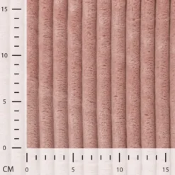 Tissu minky Rayures côtelé Ernest coloris Nude