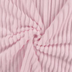 Tissu minky Rayures côtelé Ernest coloris Rose